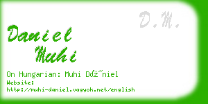 daniel muhi business card